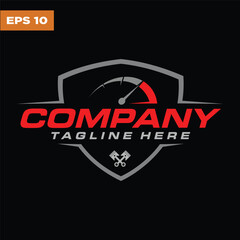 speed logo design template. fast logo design template. speedometer vector icon