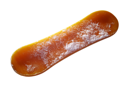 Snowboard Snow Wax for Enhanced Glide - Isolated on White Background