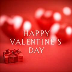 valentine's day red background, valentine's day illustration.