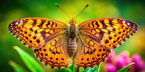 Argynnis hyperbius Butterfly Portrait Photography, High-Resolution Insect Macro Photography, Close-up Butterfly Wings, Nature Photography, Wildlife Photography