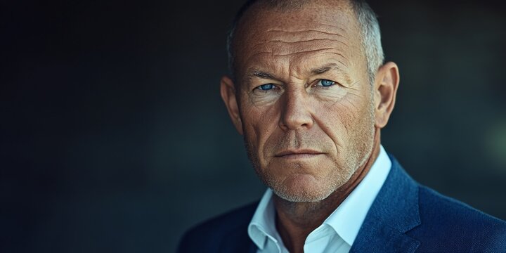 Serious Man Portrait Studio