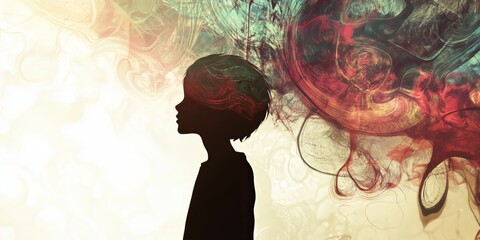 a graphic simulation of ADHD - Generative AI	