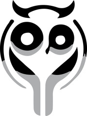 modern abstract owl symbol logo icon illustration sketch for company icon always alert.eps
