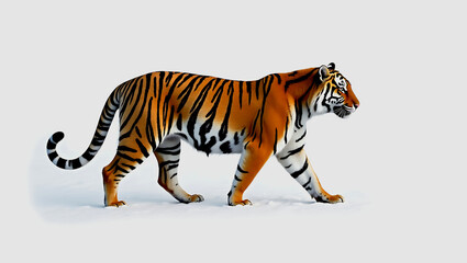 Obraz premium Flux Dev A high contrast sharply focused photograph of a mmajestic tiger 
