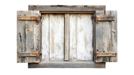 Wooden vintage window transparent background