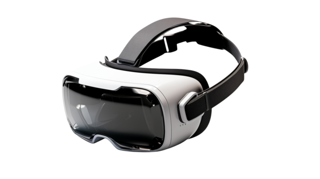  a virtual reality headset isolated on white background