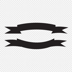 An elegant ribbon/banner with a simple design, perfect for various design purposes such as invitations or special events. Transparent background allows flexibility of use in various backgrounds