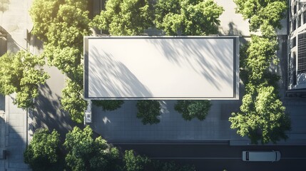 Urban Building's Rooftop: Greenery, Sunlight, Vehicle View