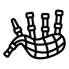 Scottish bigpipes representing Highland music heritage