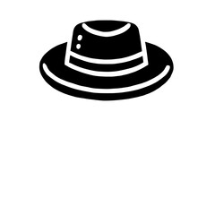 Classic Fedora Hat: A simple yet stylish black fedora hat, a timeless accessory that evokes sophistication and elegance.