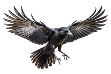 Naklejka premium Black Crow in Flight