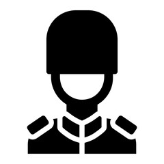 Royal guard representing British tradition and heritage security monarch