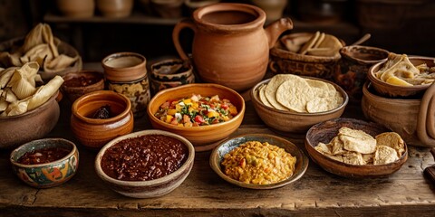 Medieval Cuisine Display, Various Dishes