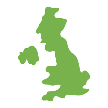 Map of the UK representing geographical map location