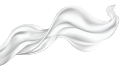 A white farbic isolated on white background