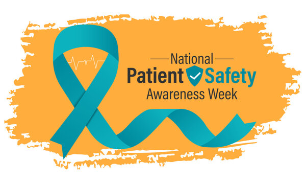 Patient safety awareness week is observed every year in March. Patient Safety Awareness  is observed to increase patient and health professional awareness. Design for banner, cards, prints. Eps 10.