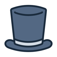 Top hat representing British style and tradition