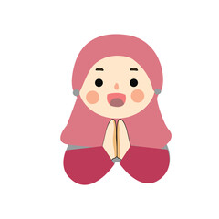 Islamic character design with Ramadan theme