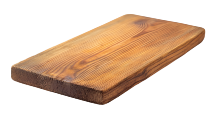 Wooden board isolated on white background