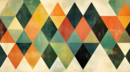 Abstract Geometric Triangle Pattern Design