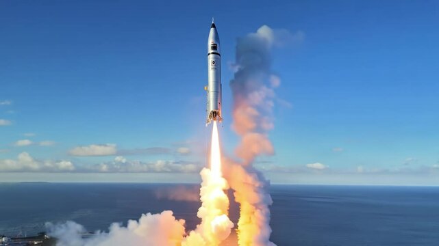 H iia rocket launching from tanegashima space center