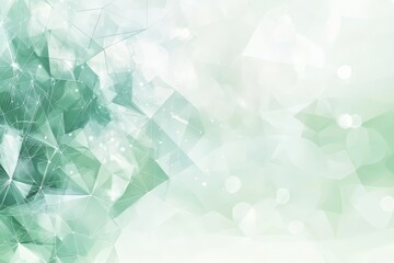 Obraz premium Abstract geometric background in soft green tones.