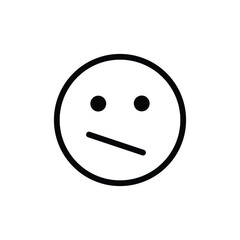 silent face emoji do not talk or shut up expression outline vector