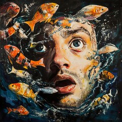 Man Surrounded by Fish: A State of Anxiety
