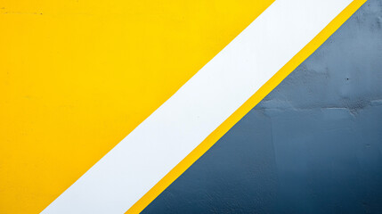 Fototapeta premium Abstract Geometric Wall Yellow White Gray Diagonal Stripes Texture