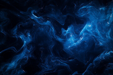 Dark Blue Background with Glowing Particles and Futuristic Abstract Design for Digital and Artistic Use






