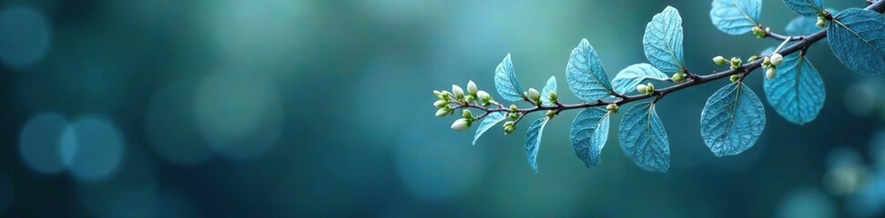 Air plant with silvery-blue leaves hanging from a branch, nature, blooms