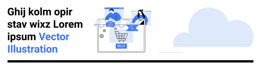 People making online purchases using laptops and tablets. Themes include e-commerce, digital transactions, mobile shopping, and consumer behavior. Ideal for marketing, technology, websites, apps