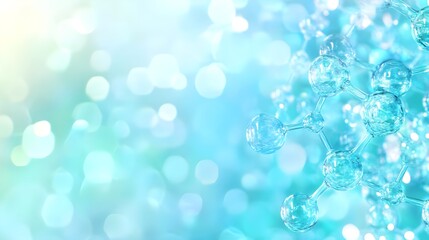 abstract blue molecule background - abstract backgrounds