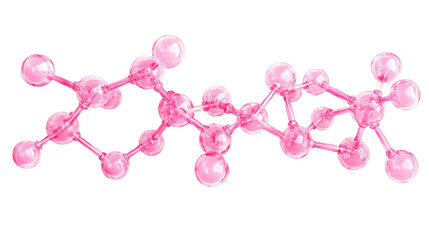 Molecular and DNA model transparent background
