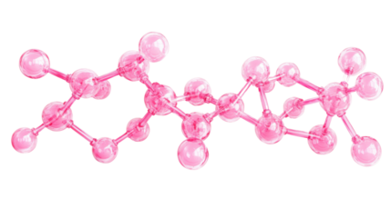 Molecular and DNA model transparent background
