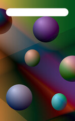 Different colored bubbles on colorful background. Use as background, wallpaper, backdrop, web page,