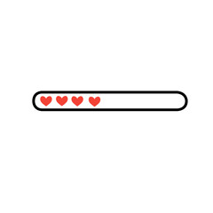 heart shape loading bar