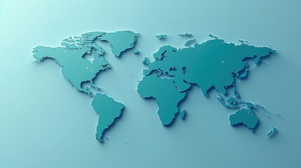 Obraz premium Art World Map