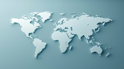 Obraz premium Art World Map