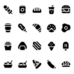 Fast Food solid style, perfect for user interface projects