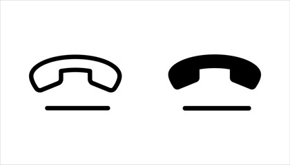 Phone icon set. Call symbol. phone call sign. vector illustration on white background