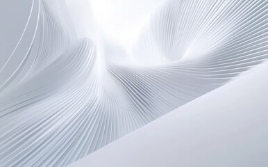 Abstract white background with diagonal geometric shapes, a soft gray and light gray color scheme for a modern design presentation template.