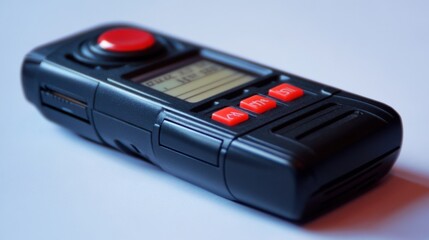 Obraz premium High-Quality Digital Voice Recorder on White Background