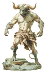 PNG A Minotaur art illustration painting.