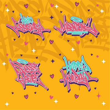 valentine Graffiti Tag pack vol 1