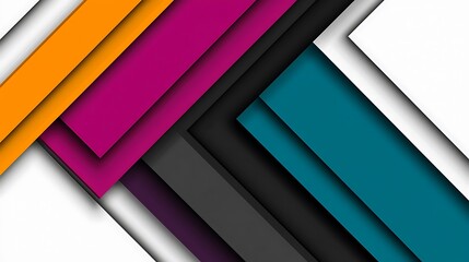 Fototapeta premium Abstract Colorful Diagonal Stripes Geometric Design