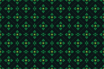 Clover Leaves Seamless Pattern