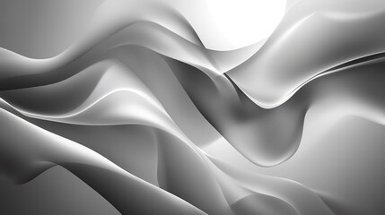 Fototapeta premium Abstract geometric white and gray color background. 