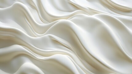 Fototapeta premium White cloth background abstract with soft waves
