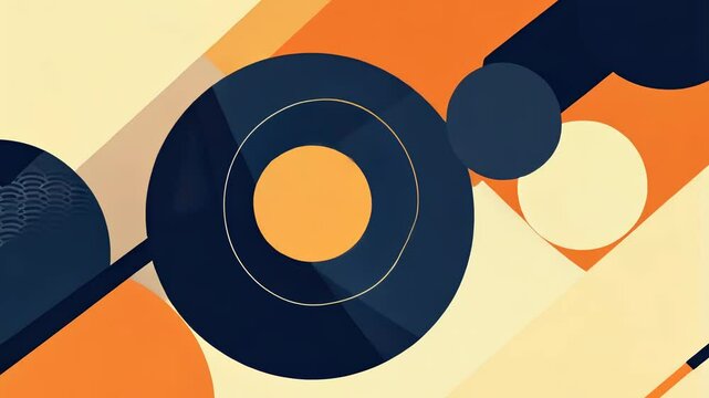 流れる幾何学模様のグラフィック5